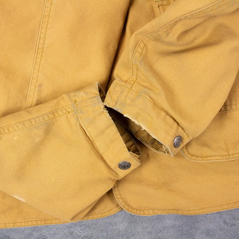 VTG Woolrich Mens L 16308 Saddle Barn Chore Jacket Removable Blanket‎ Lined Tan - Picture 6 of 16